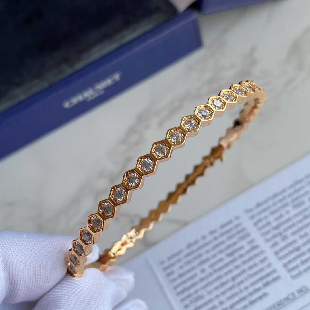 [Azure Tears]BEE LOVE GOLD BRACELET FULL DIAMOND
