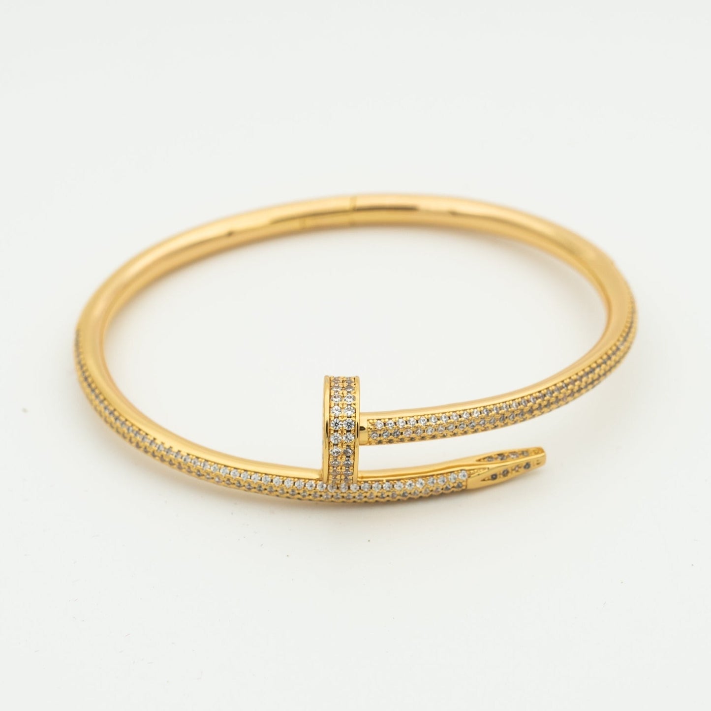 [Azure Tears]JUSTE UN CLOU 3.5MM FULL PAVÉ NAIL BANGLE