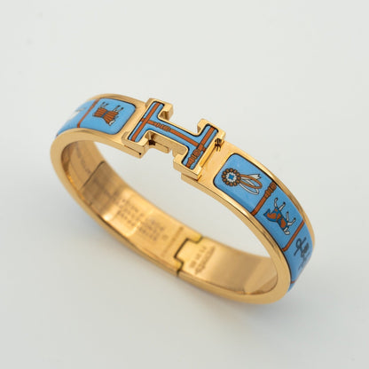 [Azure Tears]H ROSE GOLD BRACELET BLUE CERAMIC