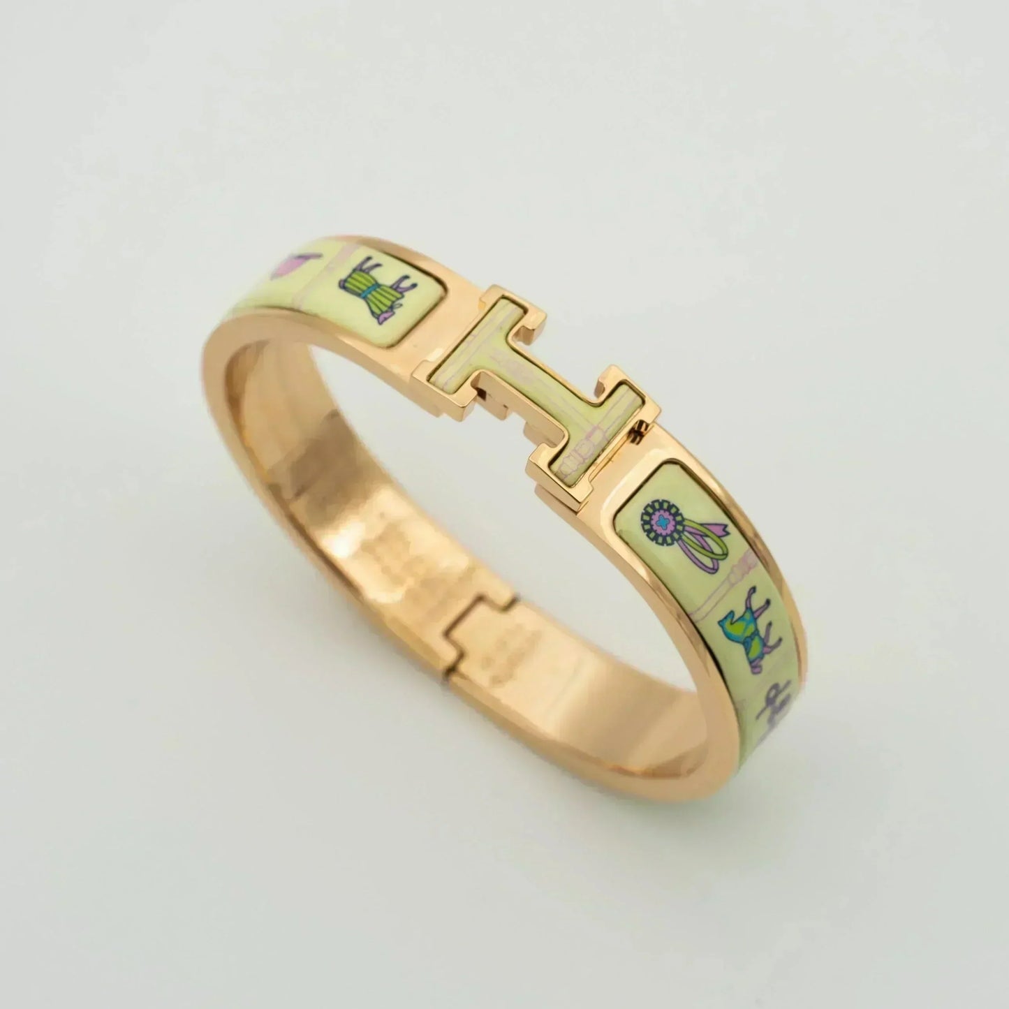 [Azure Tears]H ROSE GOLD BRACELET CREAM CERAMIC