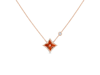 [Azure Tears]STAR NECKLACE ROSE GOLD 1 DIAMOND