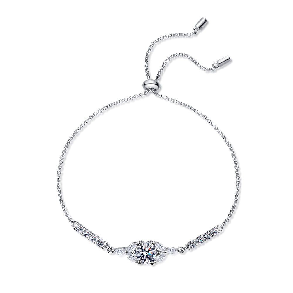 [Azure Tears]BLOOMING STAR-FLOWER MOISSANITE BRACELET