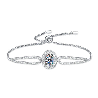 [Azure Tears]"PIGEON'S EGG" TEARDROP MOISSANITE BRACELET