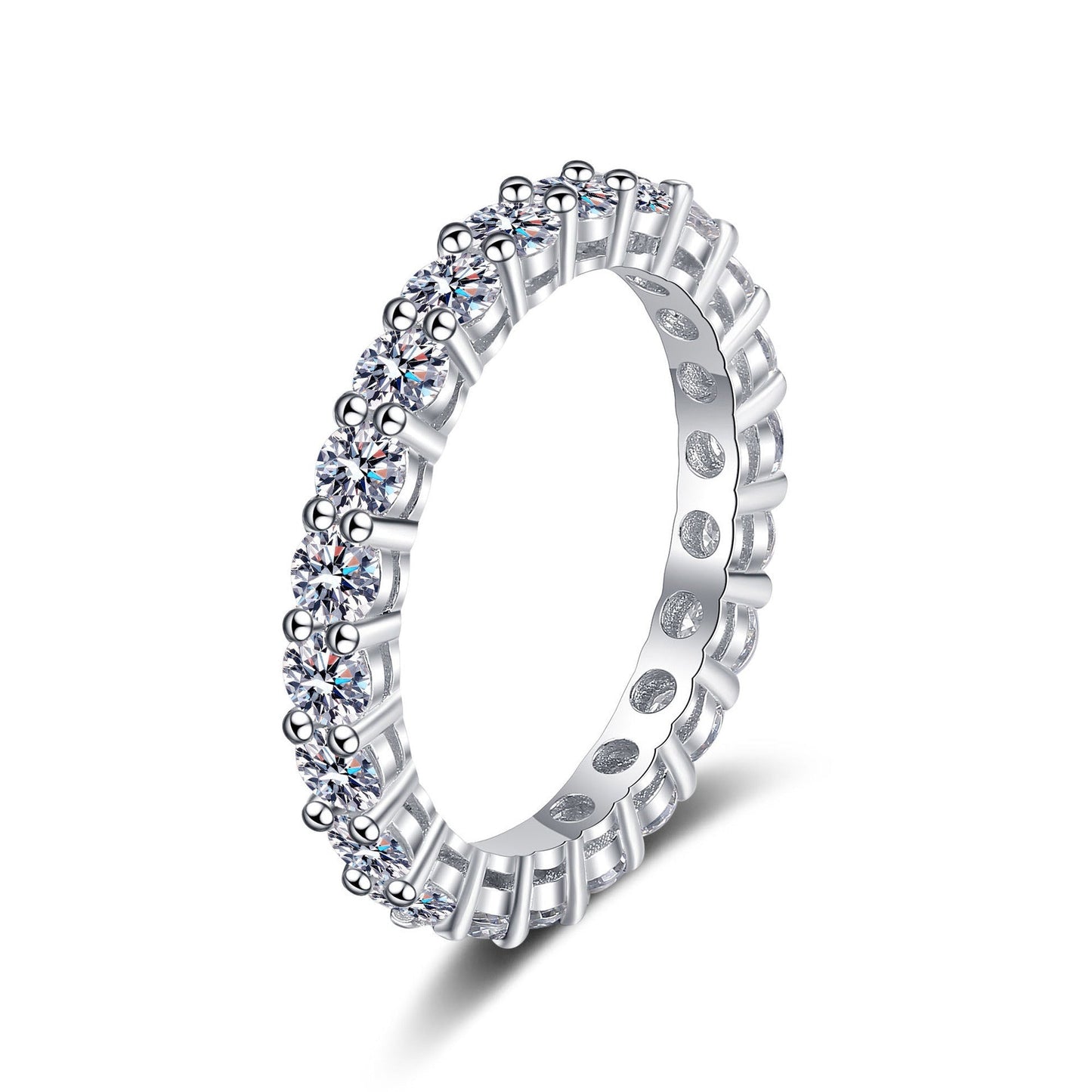 [Azure Tears]LUXURIOUS 2.2 CARAT FULL ETERNITY MOISSANITE RING