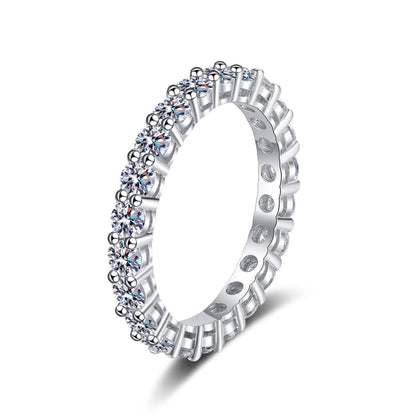 [Azure Tears]LUXURIOUS 2.2 CARAT FULL ETERNITY MOISSANITE RING