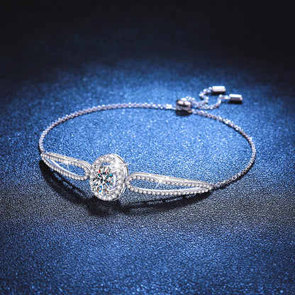 [Azure Tears]"PIGEON'S EGG" TEARDROP MOISSANITE BRACELET