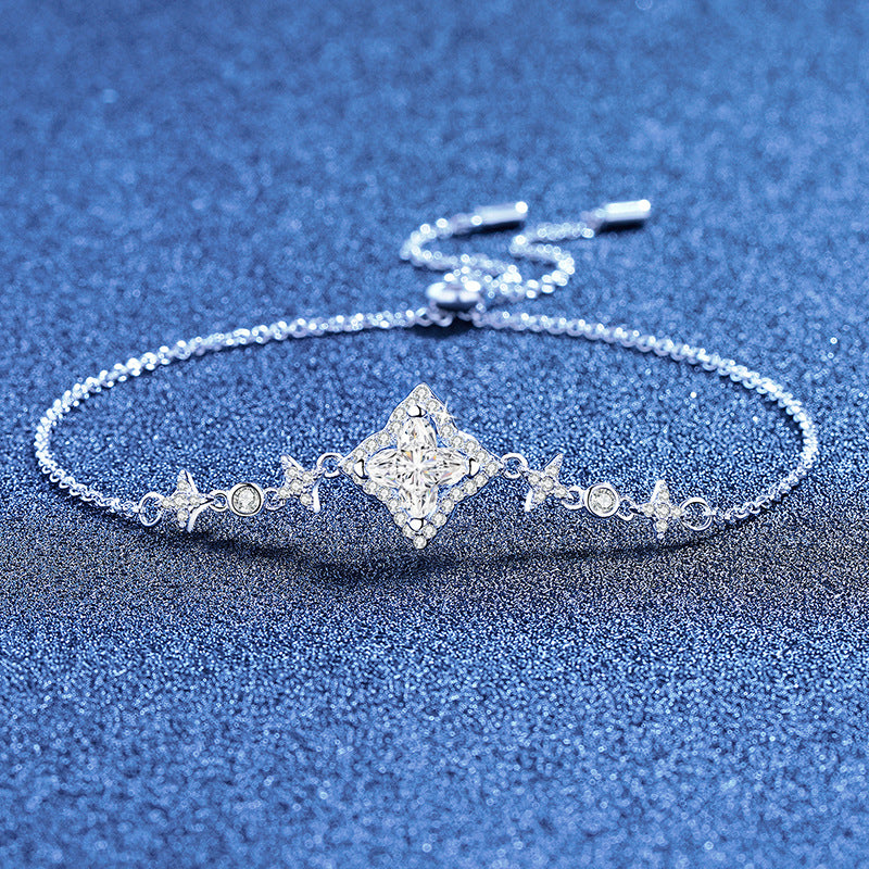 [Azure Tears]MARQUISE-CLOVER MOISSANITE BRACELET