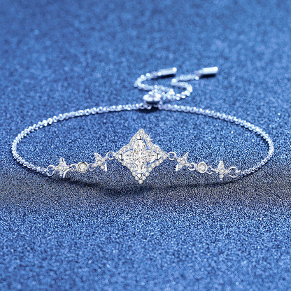 [Azure Tears]MARQUISE-CLOVER MOISSANITE BRACELET