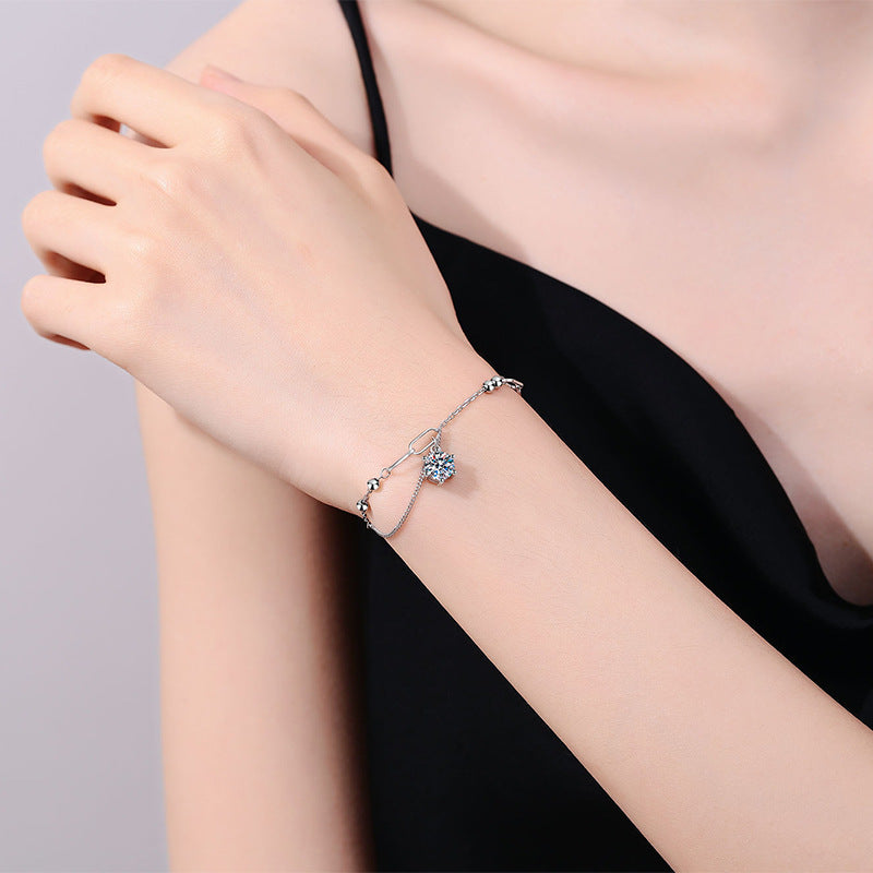 [Azure Tears]CLASSIC SOLITAIRE MOISSANITE BRACELET
