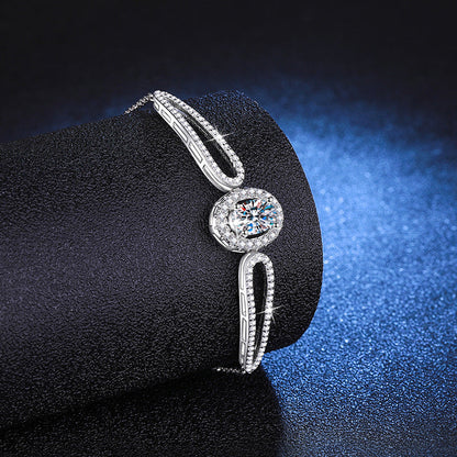 [Azure Tears]"PIGEON'S EGG" TEARDROP MOISSANITE BRACELET