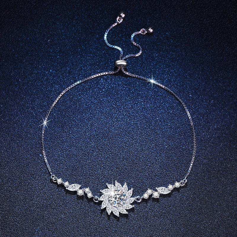 [Azure Tears]RADIANT SUNFLOWER MOISSANITE BRACELET