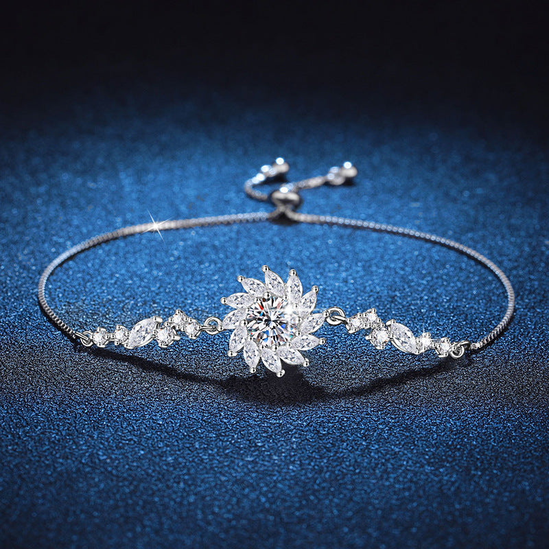 [Azure Tears]RADIANT SUNFLOWER MOISSANITE BRACELET