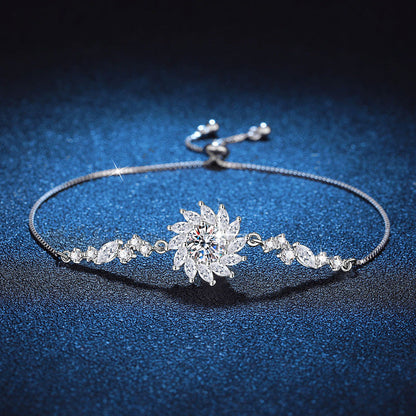 [Azure Tears]RADIANT SUNFLOWER MOISSANITE BRACELET
