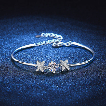 [Azure Tears]ELEGANT BOW-KNOT MOISSANITE BRACELET