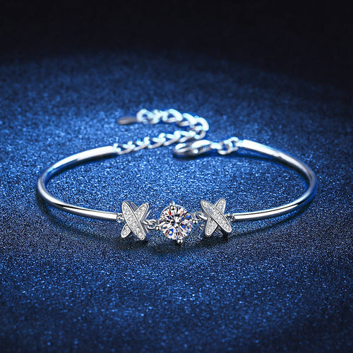 [Azure Tears]ELEGANT BOW-KNOT MOISSANITE BRACELET