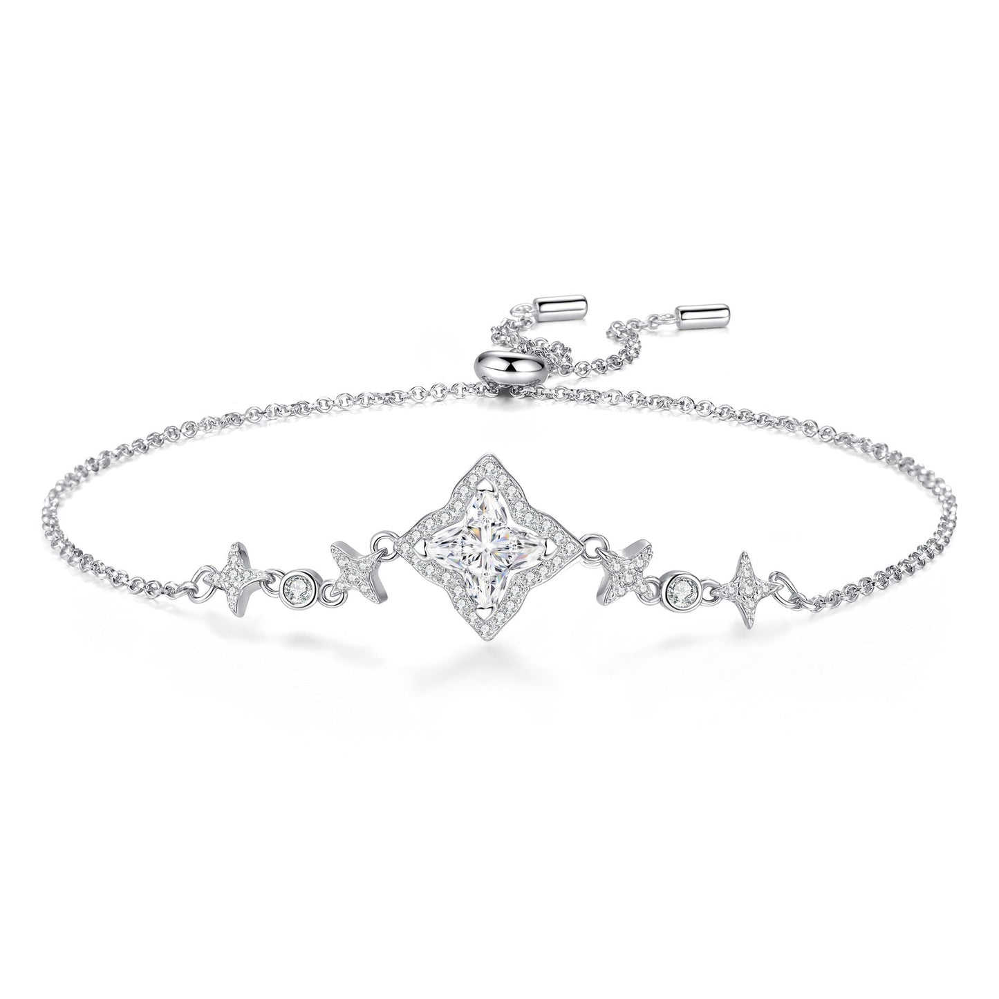 [Azure Tears]MARQUISE-CLOVER MOISSANITE BRACELET
