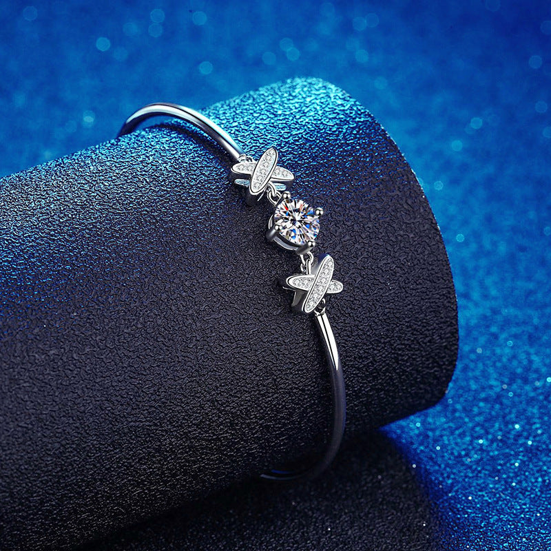 [Azure Tears]ELEGANT BOW-KNOT MOISSANITE BRACELET