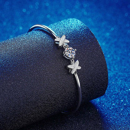 [Azure Tears]ELEGANT BOW-KNOT MOISSANITE BRACELET