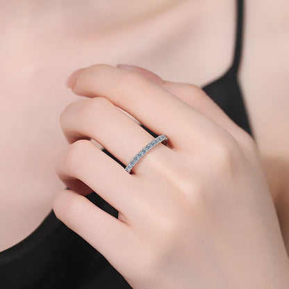 [Azure Tears]DAINTY 0.87CT FULL ETERNITY MOISSANITE RING