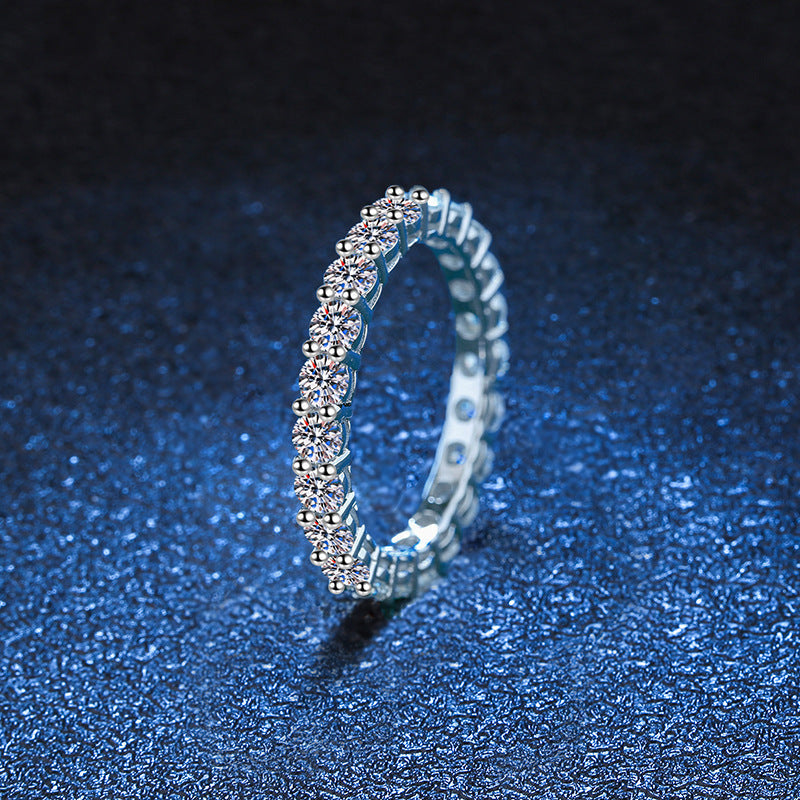 [Azure Tears]LUXURIOUS 2.2 CARAT FULL ETERNITY MOISSANITE RING