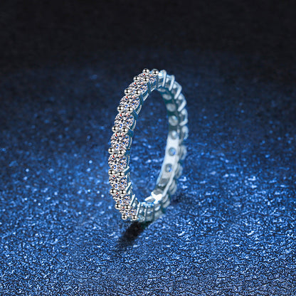 [Azure Tears]LUXURIOUS 2.2 CARAT FULL ETERNITY MOISSANITE RING