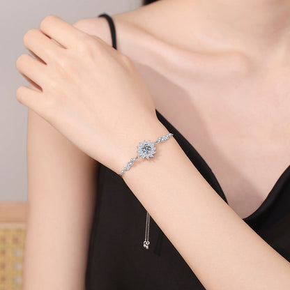 [Azure Tears]RADIANT SUNFLOWER MOISSANITE BRACELET