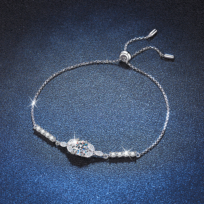[Azure Tears]BLOOMING STAR-FLOWER MOISSANITE BRACELET