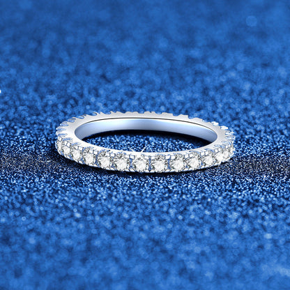 [Azure Tears]DAINTY 0.87CT FULL ETERNITY MOISSANITE RING