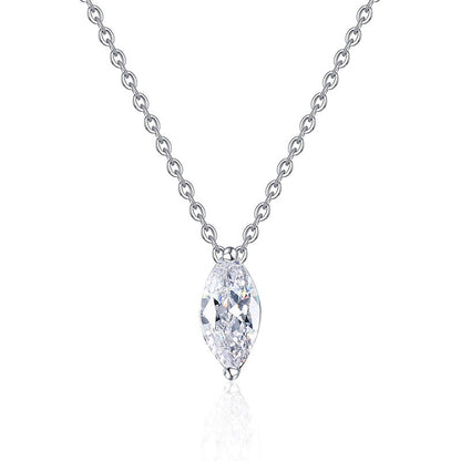 [Azure Tears]SOPHISTICATED MARQUISE-CUT MOISSANITE PENDANT NECKLACE