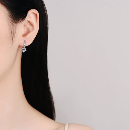 [Azure Tears]DYNAMIC TASSEL MOISSANITE DROP EARRINGS