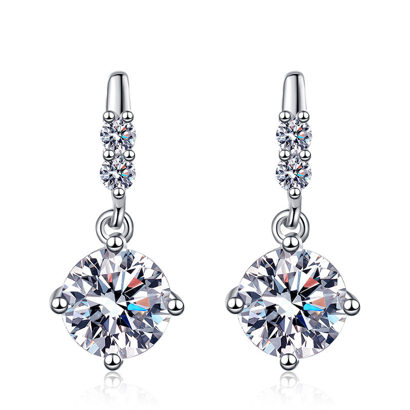 [Azure Tears]DYNAMIC TASSEL MOISSANITE DROP EARRINGS