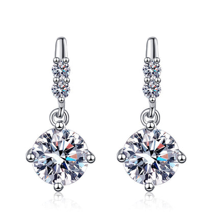 [Azure Tears]DYNAMIC TASSEL MOISSANITE DROP EARRINGS