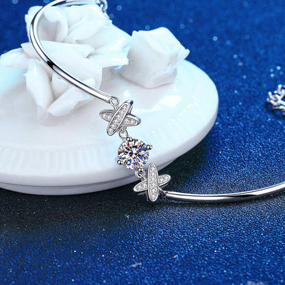 [Azure Tears]ELEGANT BOW-KNOT MOISSANITE BRACELET
