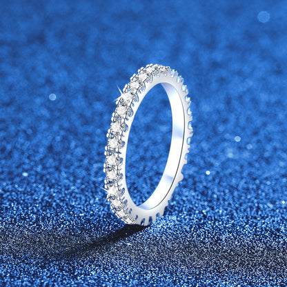[Azure Tears]DAINTY 0.87CT FULL ETERNITY MOISSANITE RING