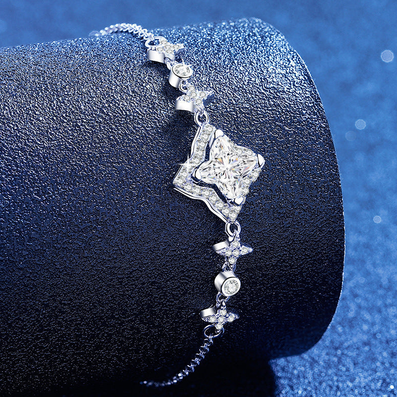 [Azure Tears]MARQUISE-CLOVER MOISSANITE BRACELET