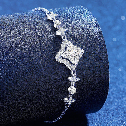 [Azure Tears]MARQUISE-CLOVER MOISSANITE BRACELET