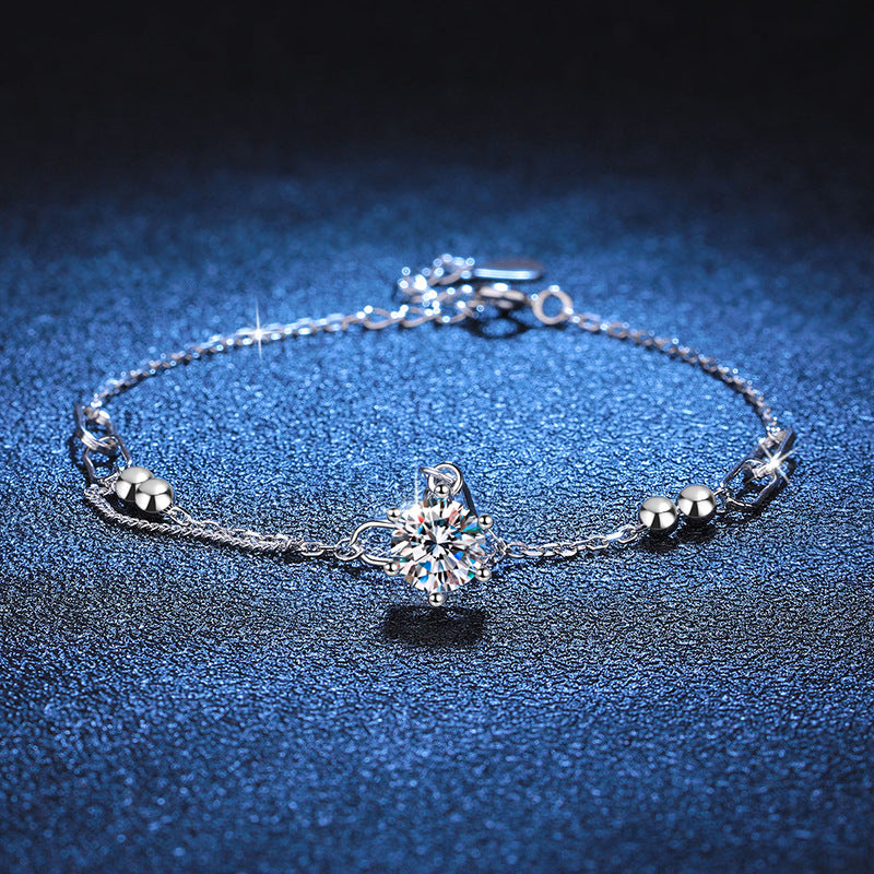 [Azure Tears]CLASSIC SOLITAIRE MOISSANITE BRACELET