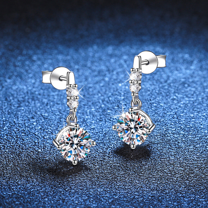 [Azure Tears]DYNAMIC TASSEL MOISSANITE DROP EARRINGS