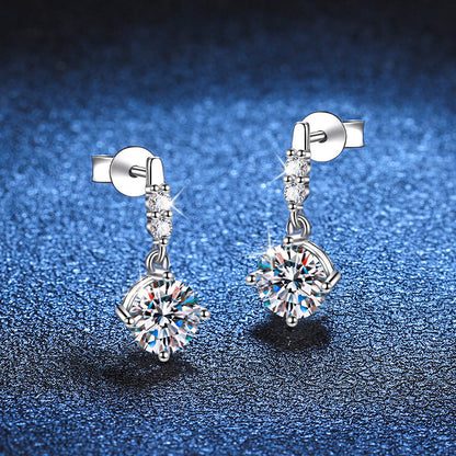 [Azure Tears]DYNAMIC TASSEL MOISSANITE DROP EARRINGS