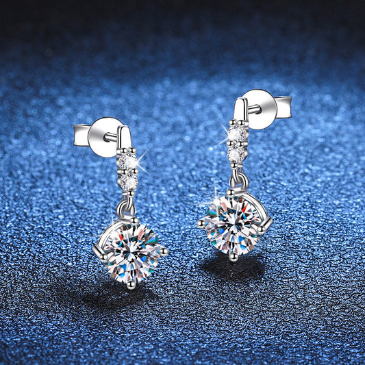 [Azure Tears]DYNAMIC TASSEL MOISSANITE DROP EARRINGS