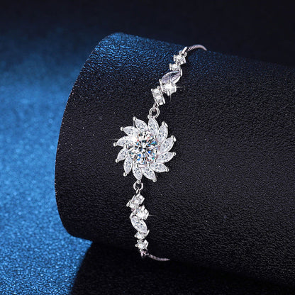 [Azure Tears]RADIANT SUNFLOWER MOISSANITE BRACELET