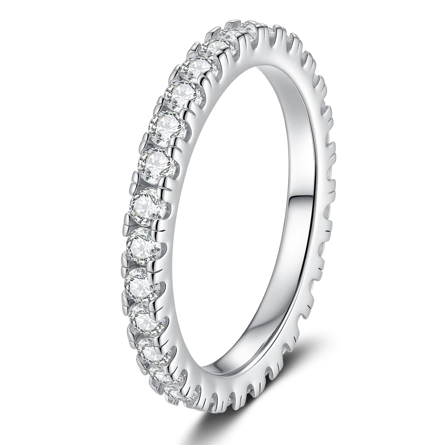 [Azure Tears]DAINTY 0.87CT FULL ETERNITY MOISSANITE RING