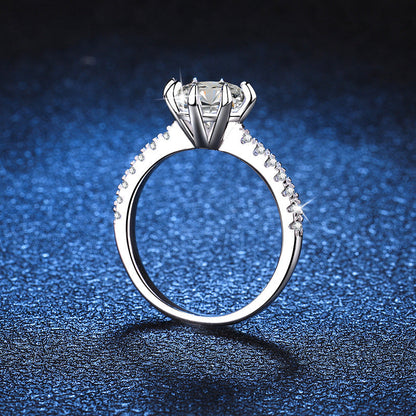 [Azure Tears]BOLD TIGER CLAW MOISSANITE ENGAGEMENT RING