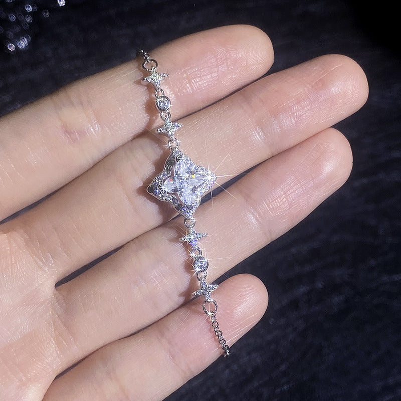 [Azure Tears]MARQUISE-CLOVER MOISSANITE BRACELET