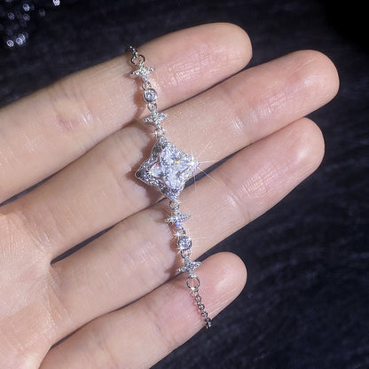 [Azure Tears]MARQUISE-CLOVER MOISSANITE BRACELET