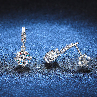 [Azure Tears]DYNAMIC TASSEL MOISSANITE DROP EARRINGS