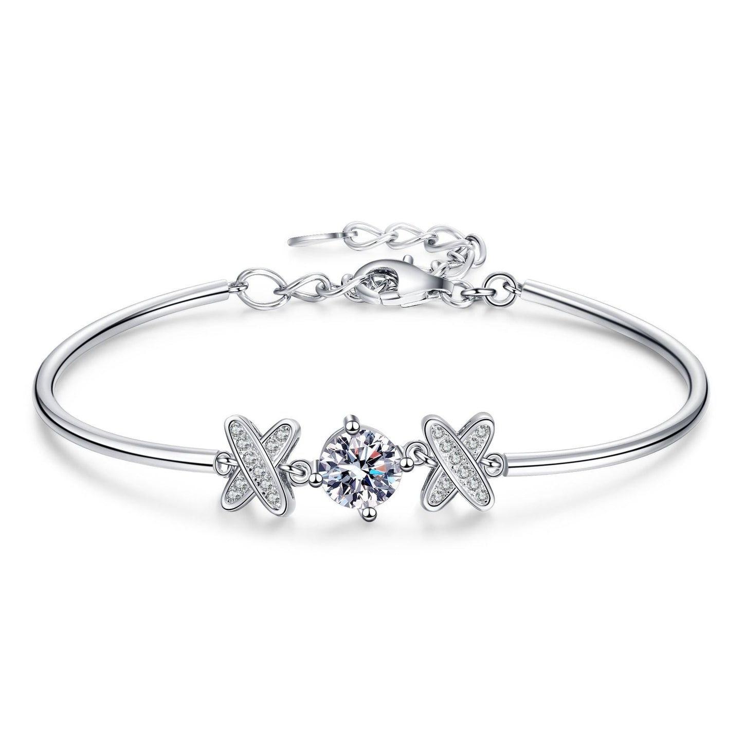 [Azure Tears]ELEGANT BOW-KNOT MOISSANITE BRACELET