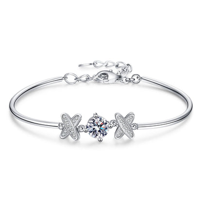 [Azure Tears]ELEGANT BOW-KNOT MOISSANITE BRACELET