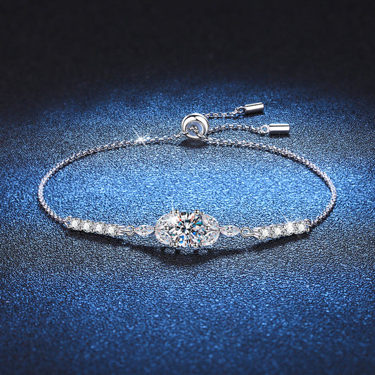 [Azure Tears]BLOOMING STAR-FLOWER MOISSANITE BRACELET