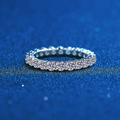 [Azure Tears]LUXURIOUS 2.2 CARAT FULL ETERNITY MOISSANITE RING